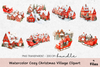 Cozy Christmas Village Clipart Bundle