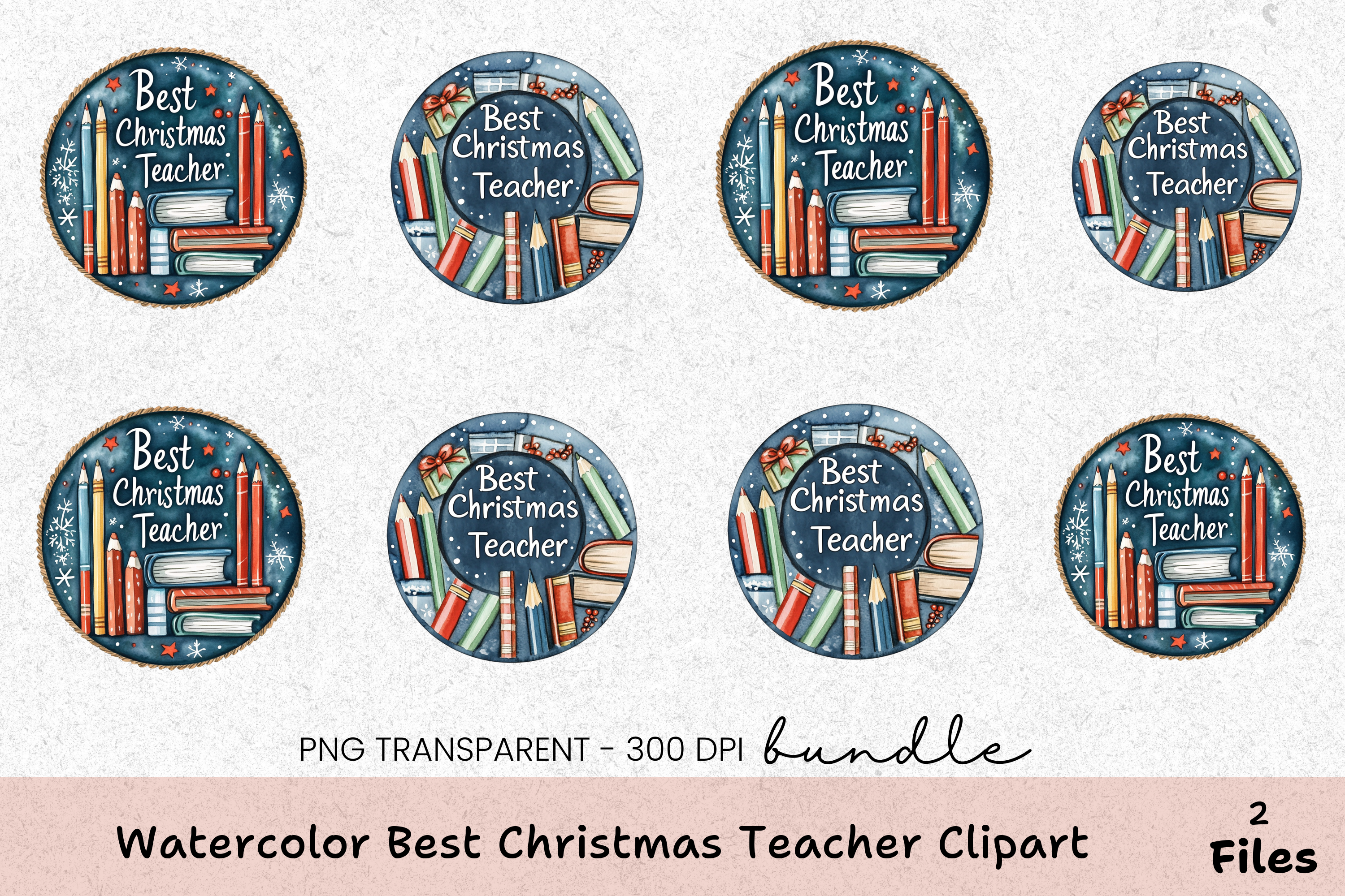 Best Christmas Teacher Clipart Bundle