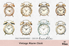 Vintage Alarm Clock Clipart Bundle