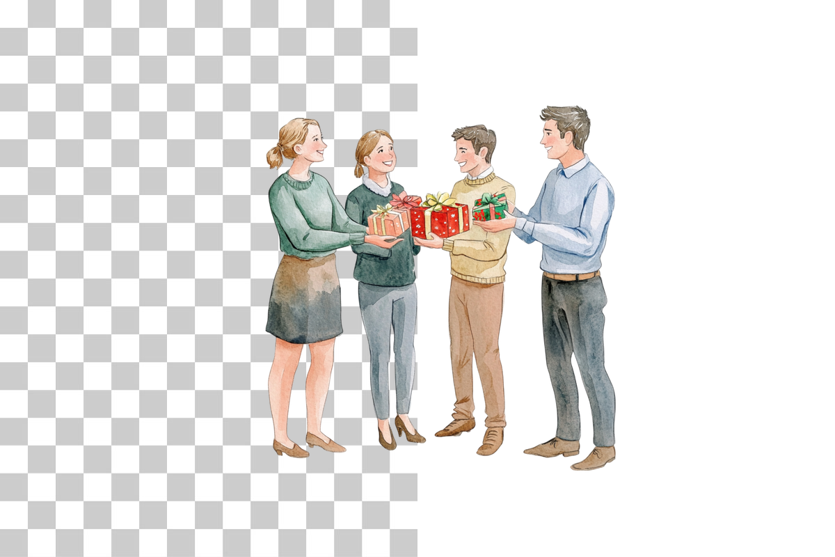 Holiday Office Clipart Bundle