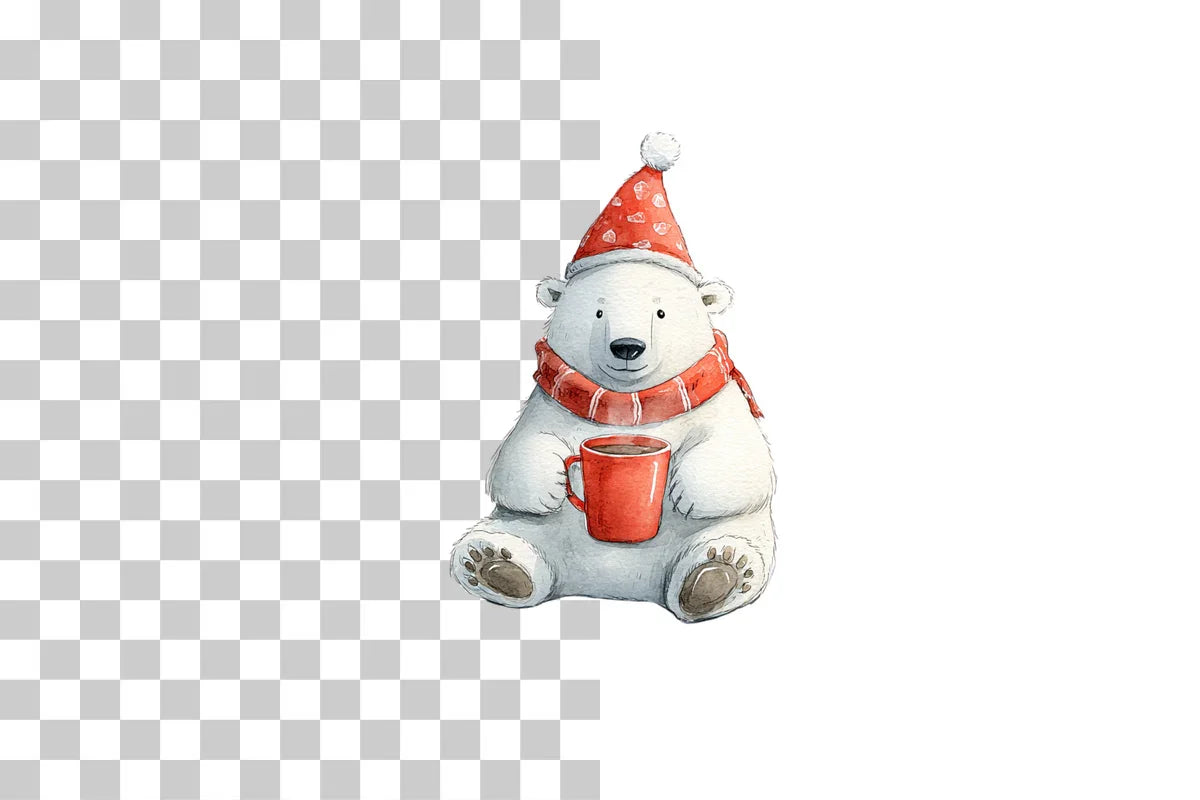 Cute Christmas Bear Clipart Bundle - CraftNest - Digital Crafting and Art