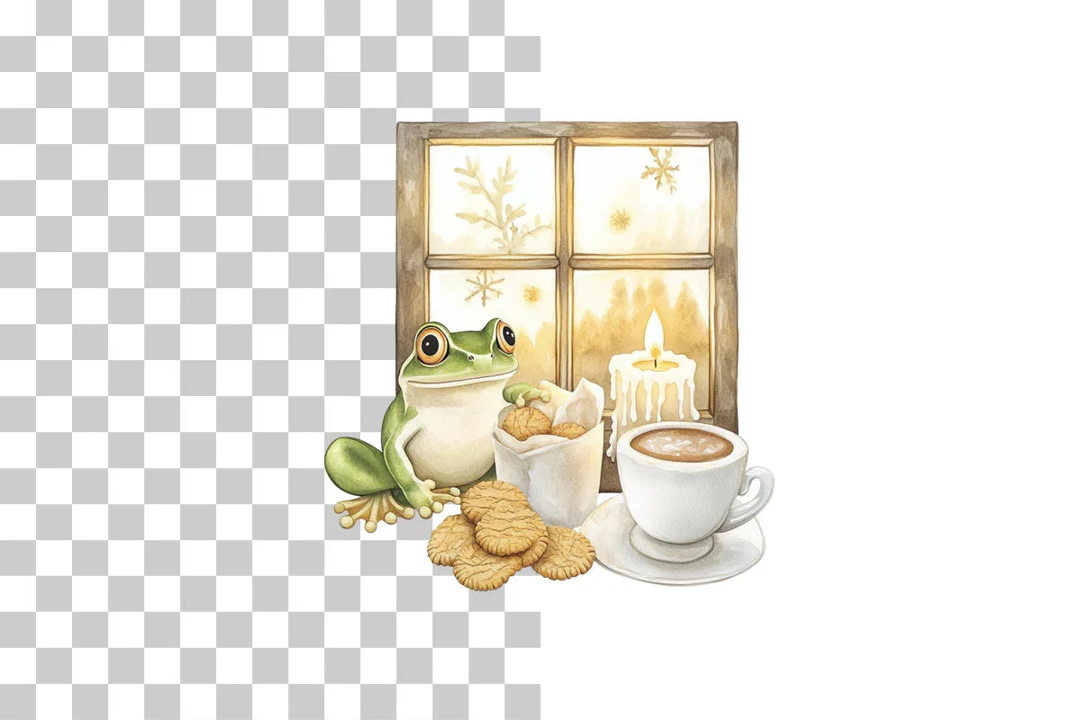 Frog Holiday Clipart Bundle - CraftNest - Digital Crafting and Art