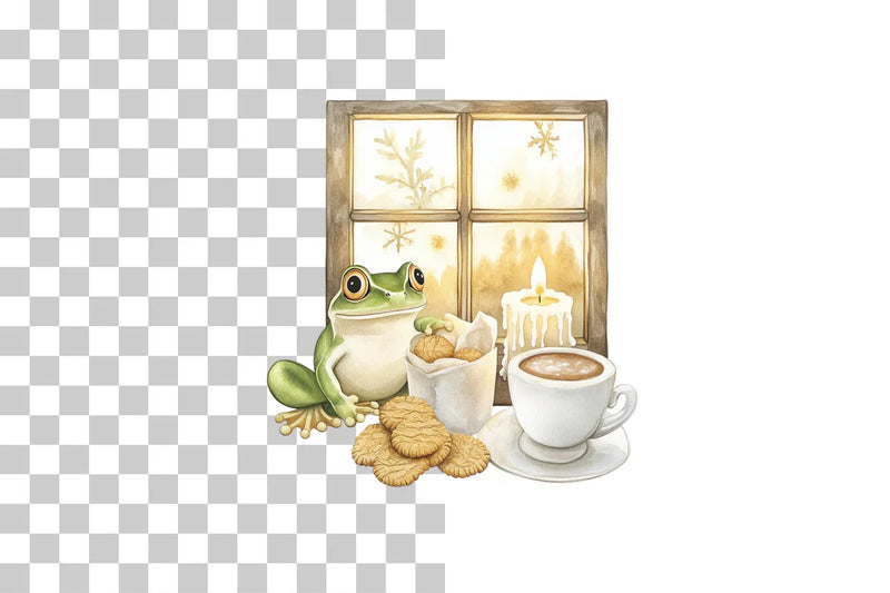 Frog Holiday Clipart Bundle - CraftNest - Digital Crafting and Art