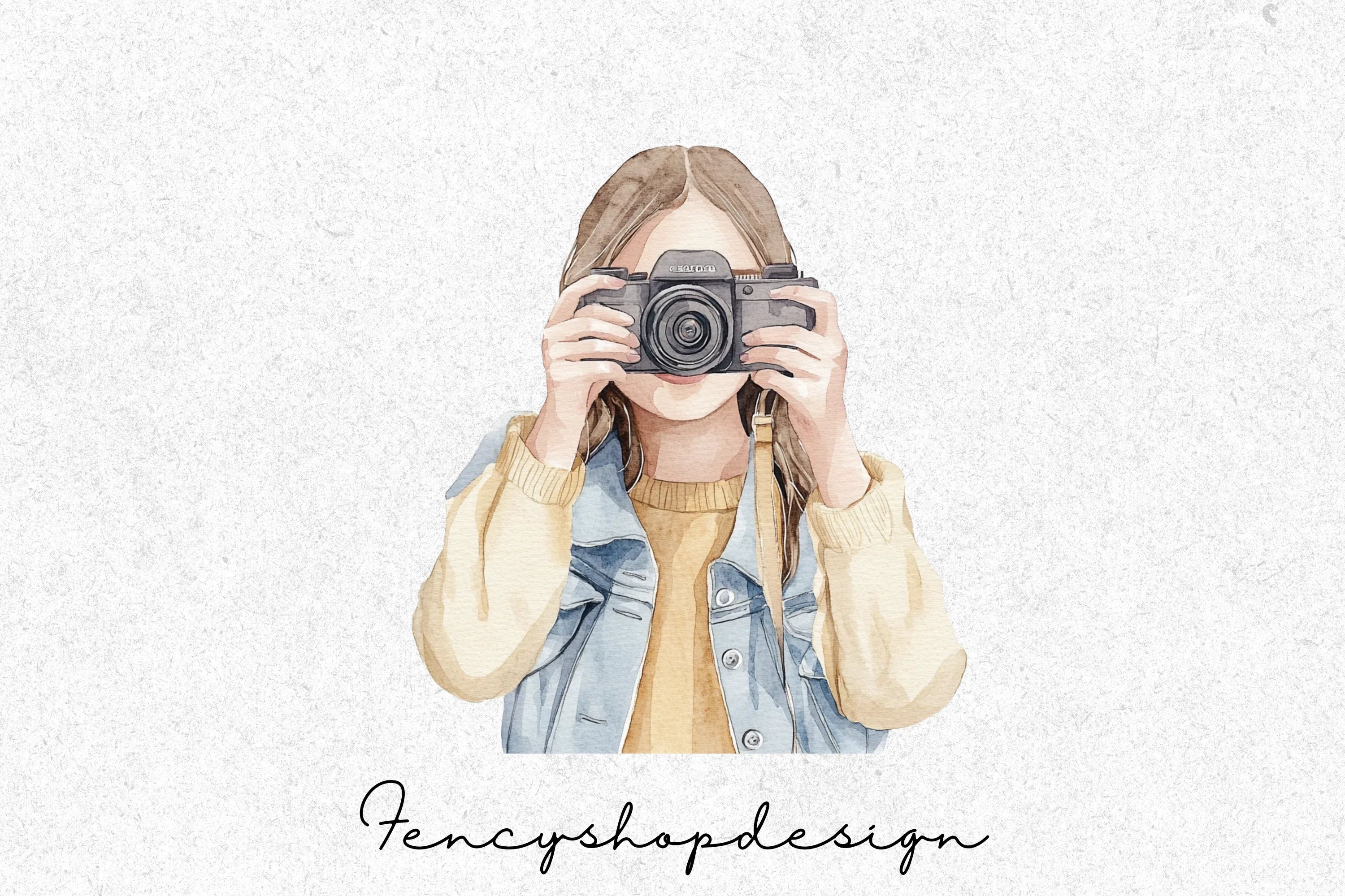Photographer Girls Clipart Bundle