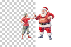 Fitness Santa and Elf Clipart Bundle - CraftNest - Digital Crafting and Art