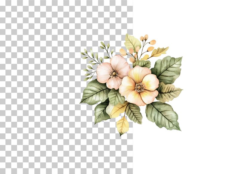 Country Cottage Floral Clipart Bundle - CraftNest - Digital Crafting and Art