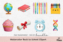 Back to School Clipart Bundle - CraftNest - Digital Crafting and Art