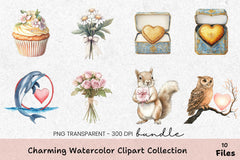 Charming Clipart Collection Bundle - CraftNest - Digital Crafting and Art