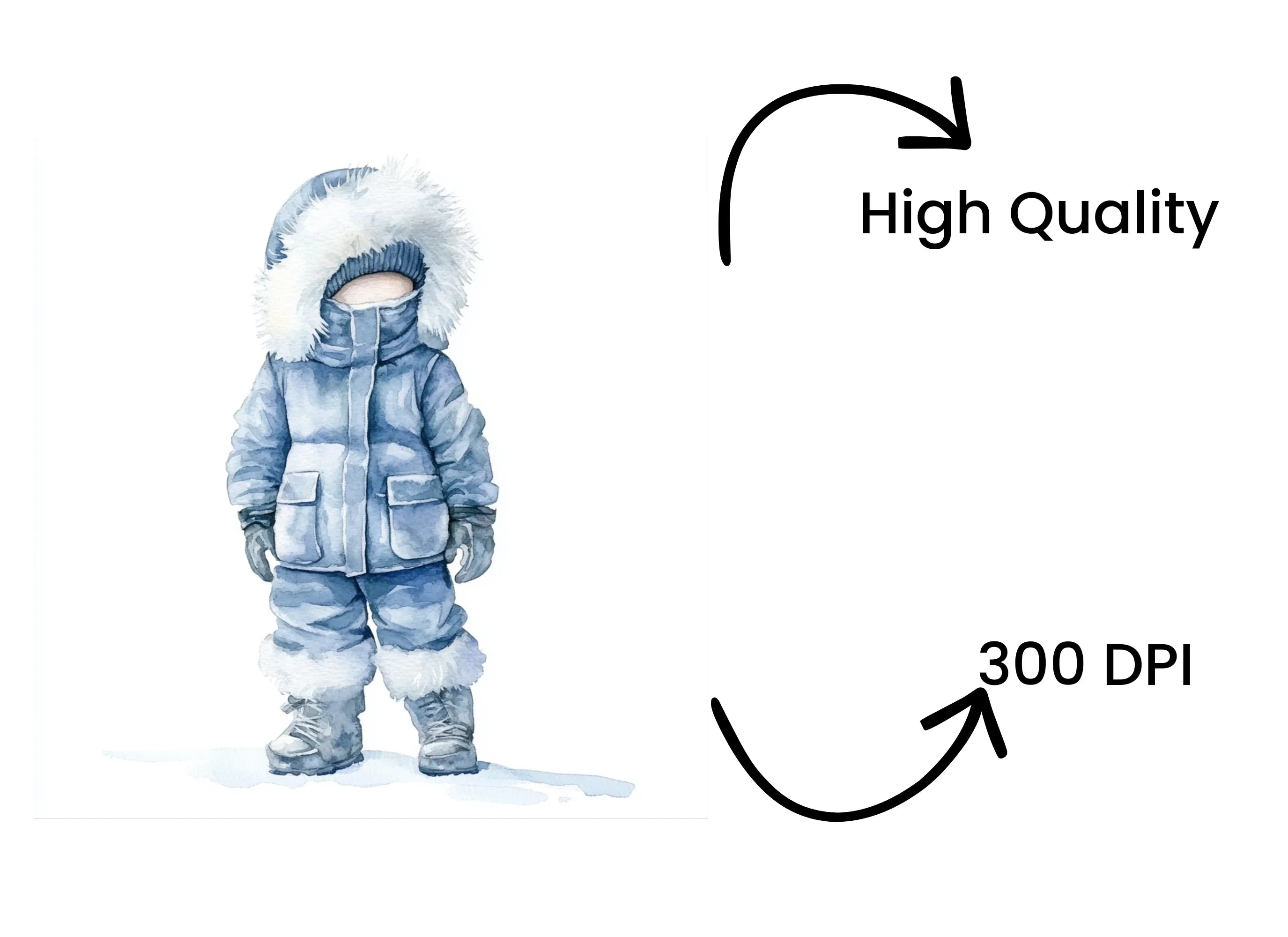 Arctic Expedition Winter Gear Clipart Bundle
