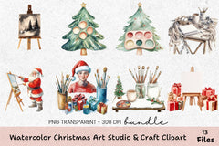 Christmas Art Studio & Craft Clipart Bundle - CraftNest - Digital Crafting and Art