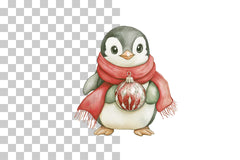Cute Christmas Penguin Clipart Bundle - CraftNest - Digital Crafting and Art