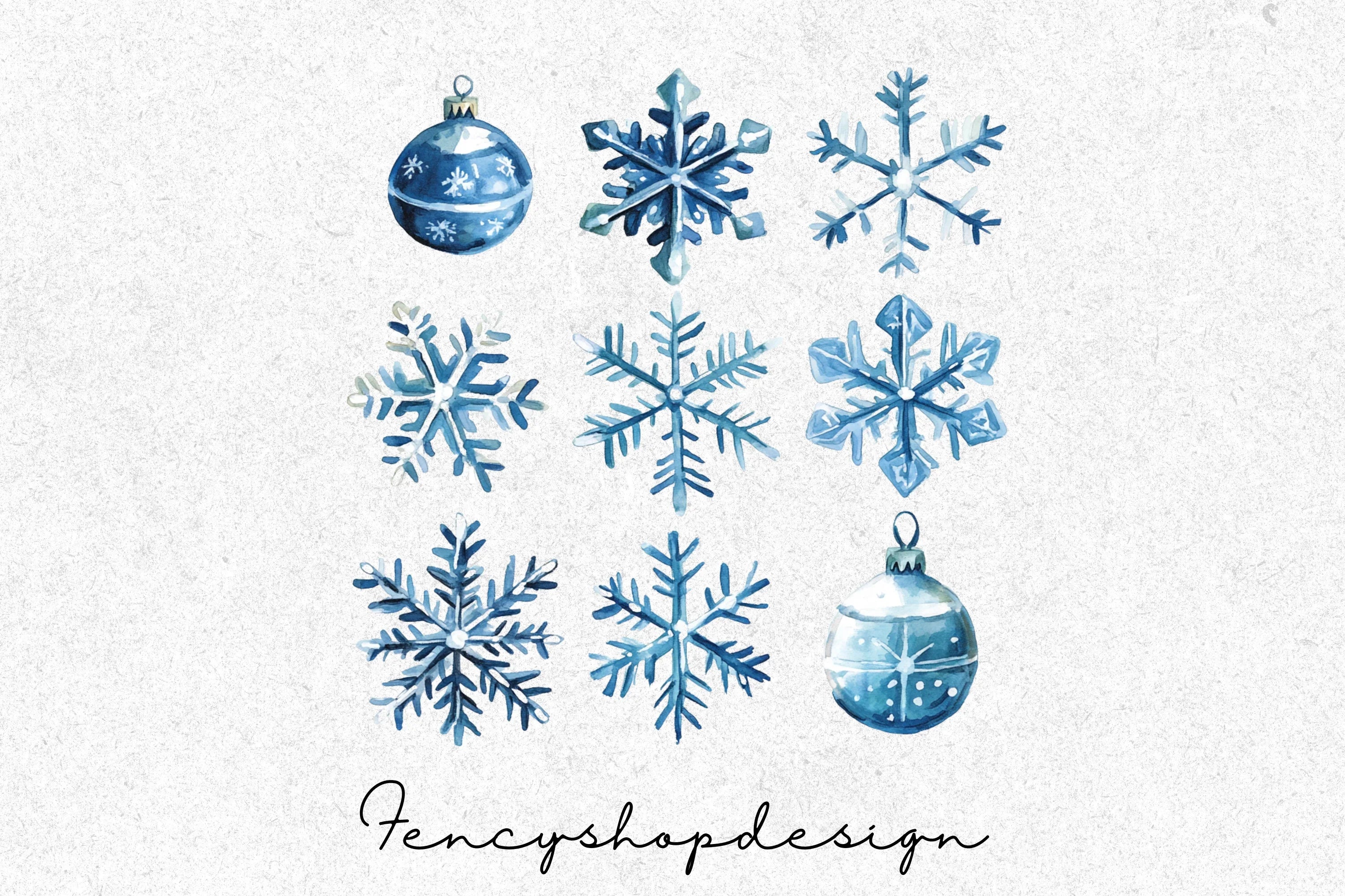 Festive Ornaments Clipart Bundle