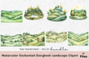 Enchanted Storybook Landscape Clipart Bundle
