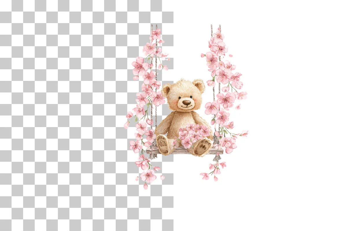 Pink Teddy Bear Clipart Bundle - CraftNest - Digital Crafting and Art