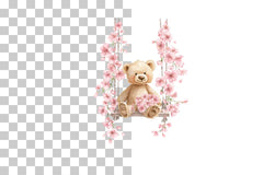Pink Teddy Bear Clipart Bundle - CraftNest - Digital Crafting and Art
