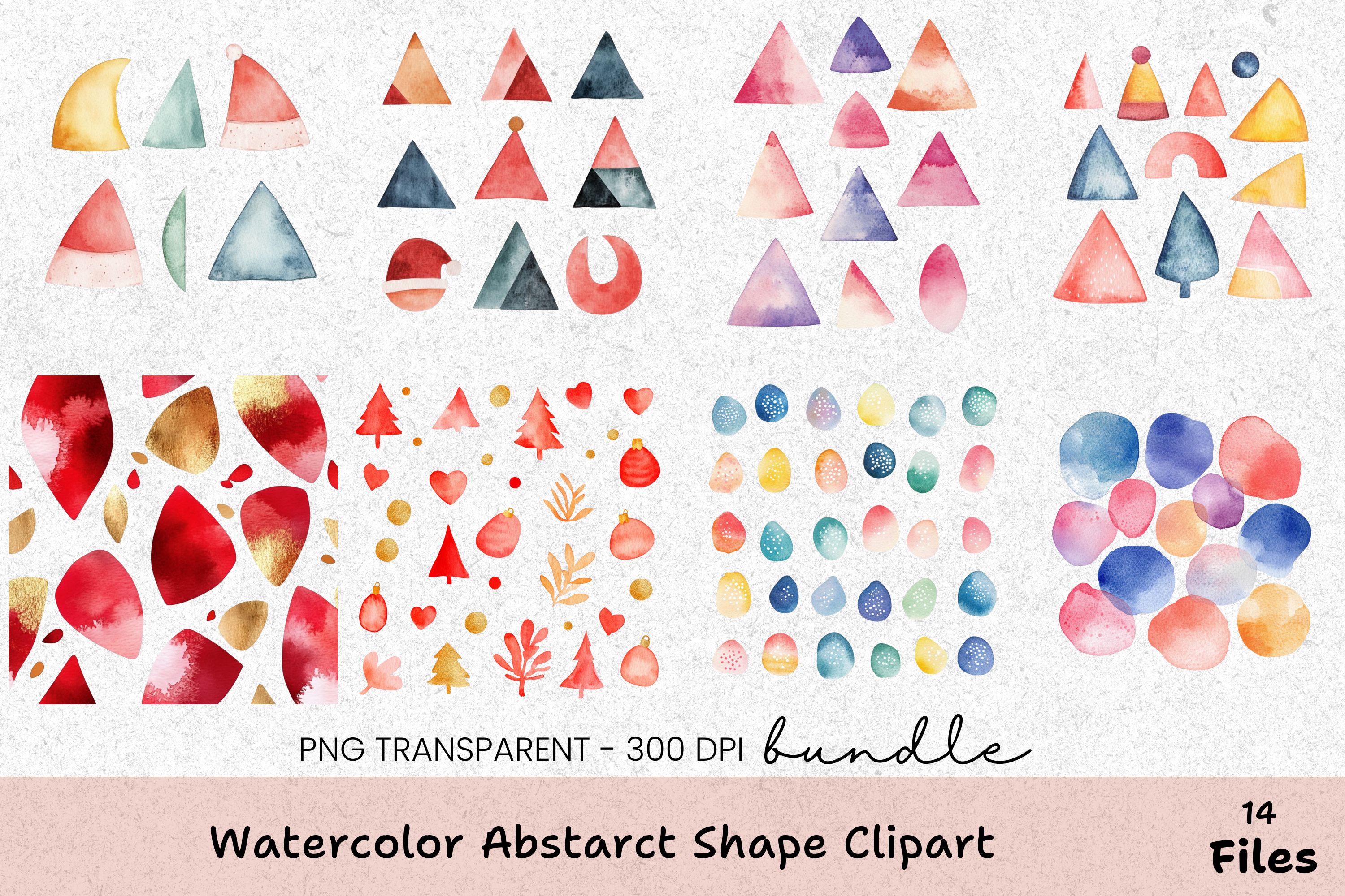 Abstract Shape Clipart Bundle