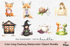 Cute Cozy Fantasy Clipart Bundle