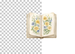 Floral Open Book Clipart Bundle - CraftNest - Digital Crafting and Art