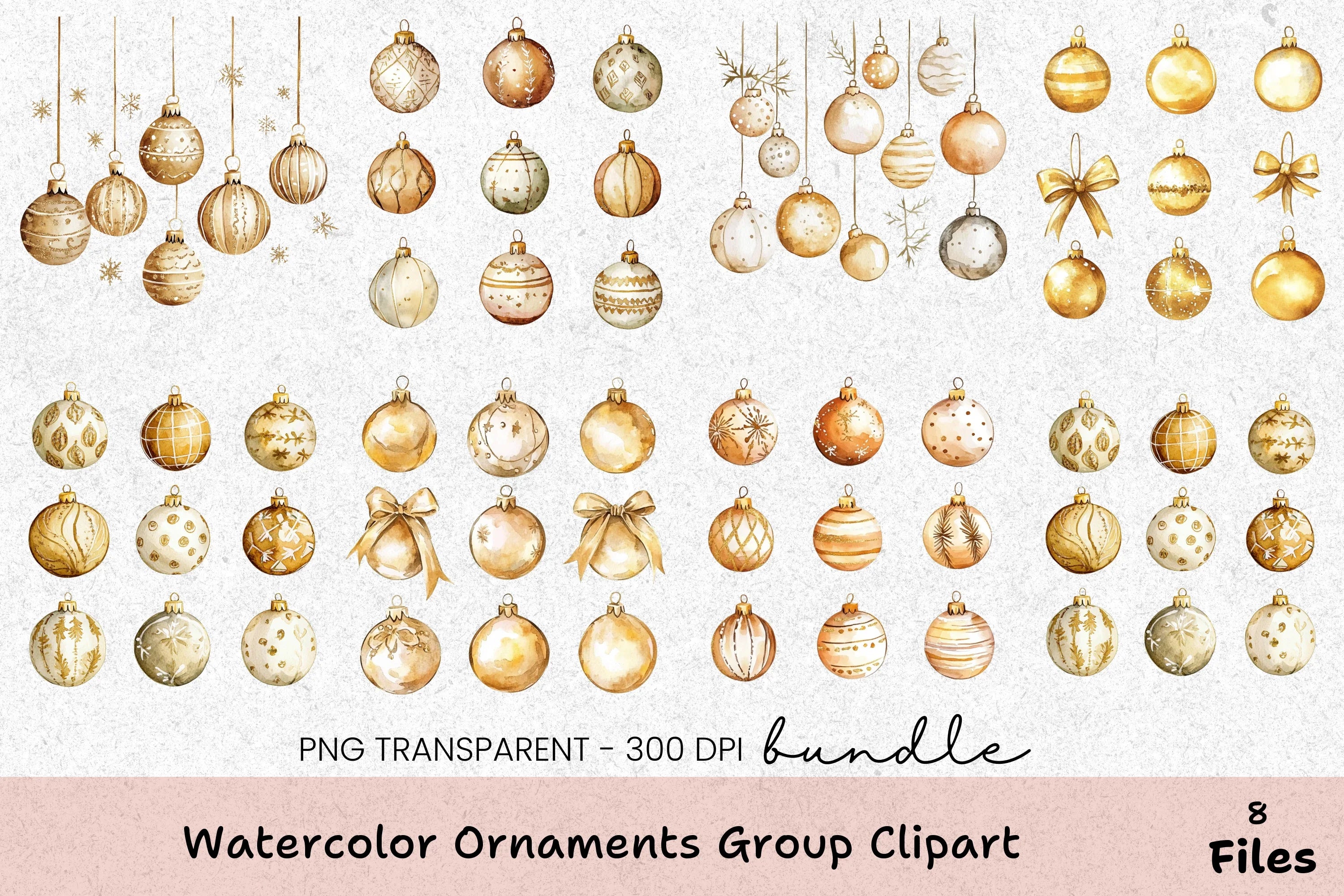 Ornaments Group Clipart Bundle - CraftNest - Digital Crafting and Art