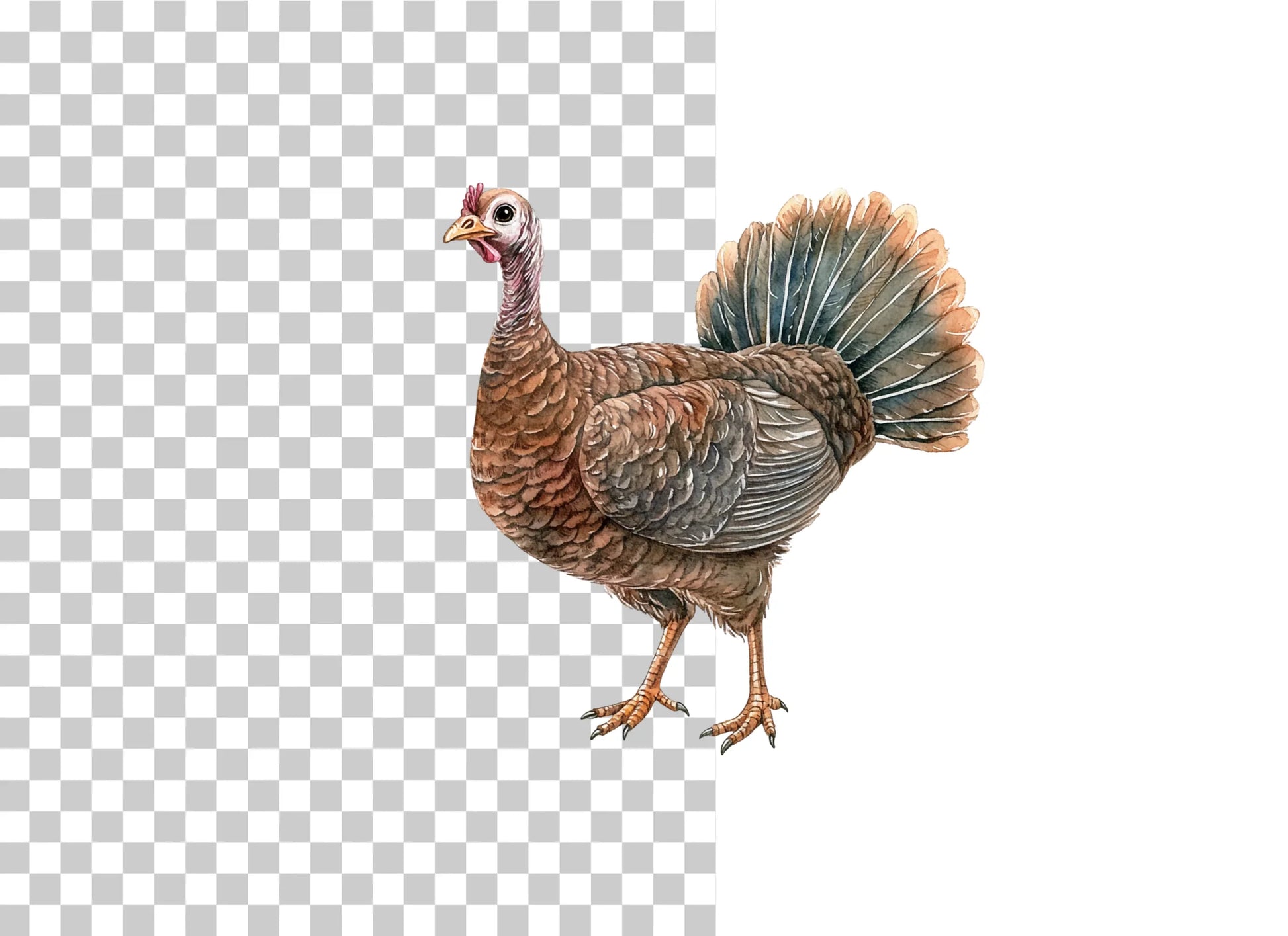 Turkey Head Farm Bird Clipart Bundle - CraftNest - Digital Crafting and Art