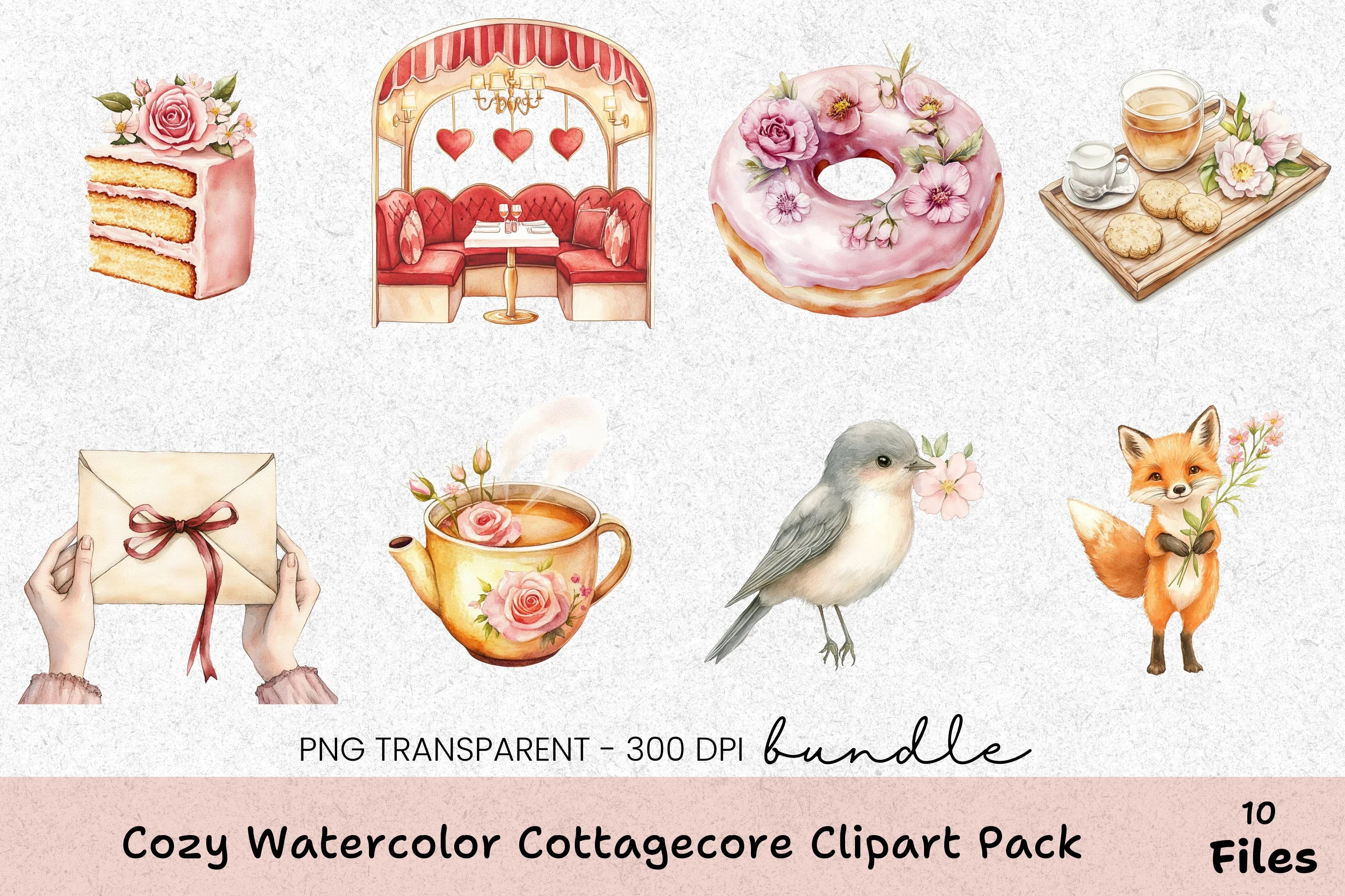 Cozy Cottagecore Clipart Bundle - CraftNest - Digital Crafting and Art