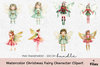 Christmas Fairy Character Clipart Bundle