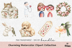 Charming Clipart Collection Bundle - CraftNest - Digital Crafting and Art