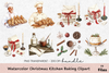 Christmas Kitchen Baking Clipart Bundle