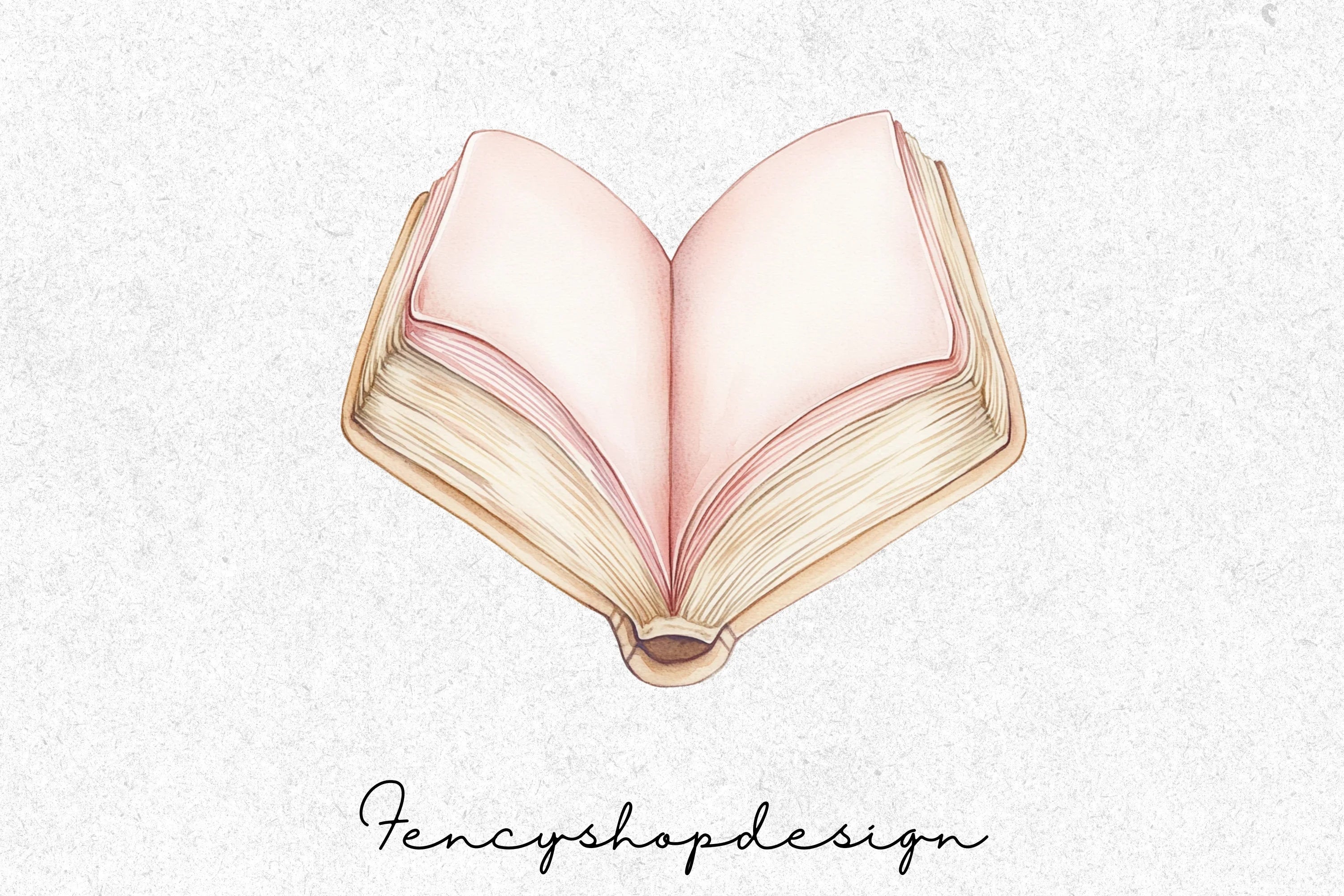 Heart Books Clipart Bundle