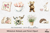 Whimsical Animals and Floral Clipart Bundle