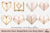 Heart Shaped Book Love Story Clipart Bundle
