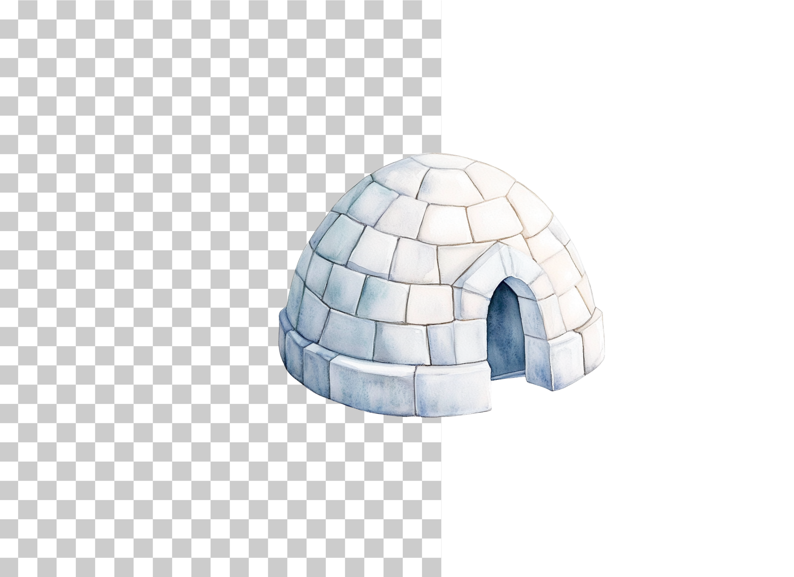 Igloo Arctic House Clipart Bundle