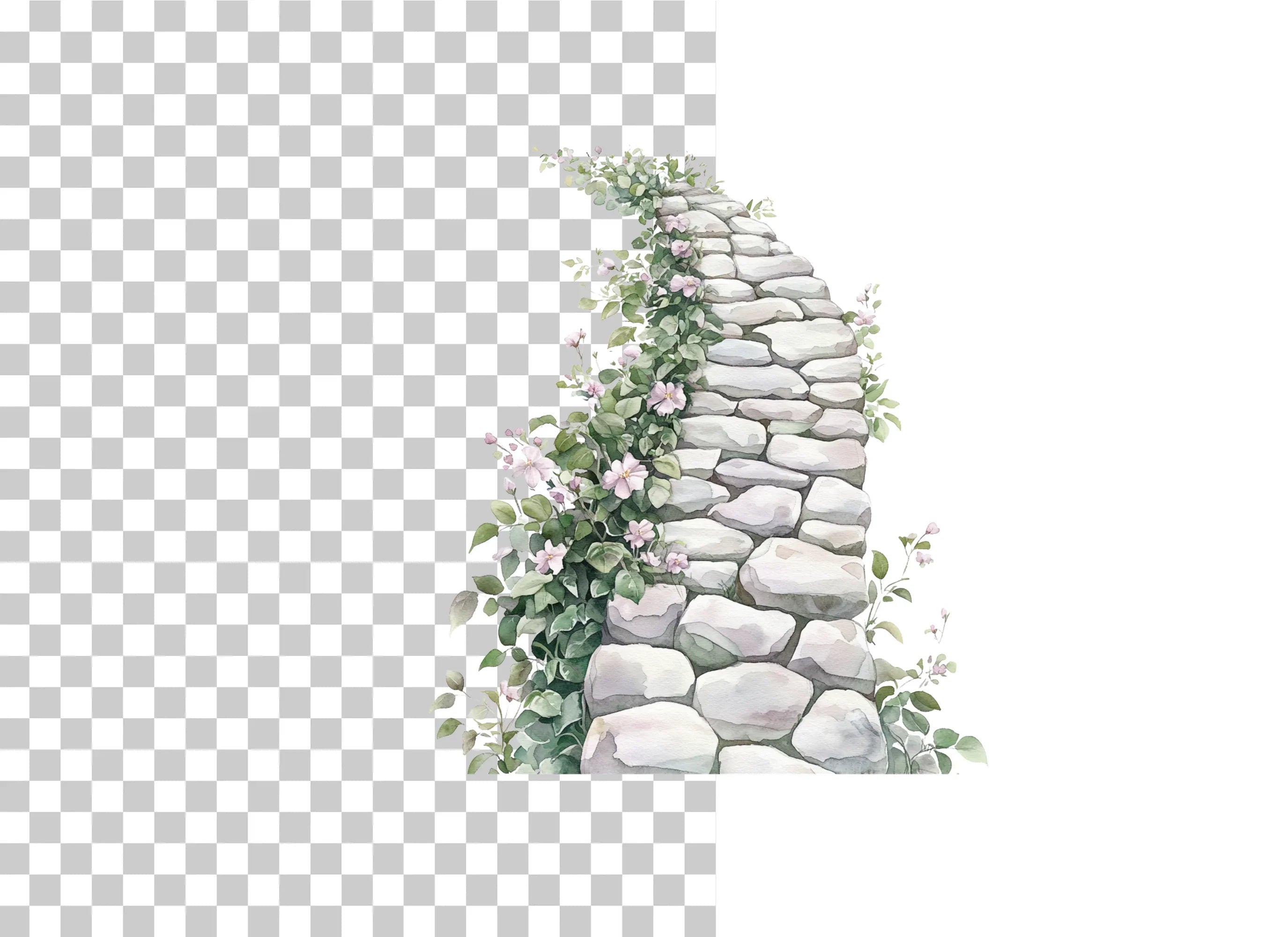 Garden Stone Path with Flowers Clipart Bundle - CraftNest - Digital Crafting and Art