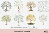 Tree of Life Pattern Clipart Bundle