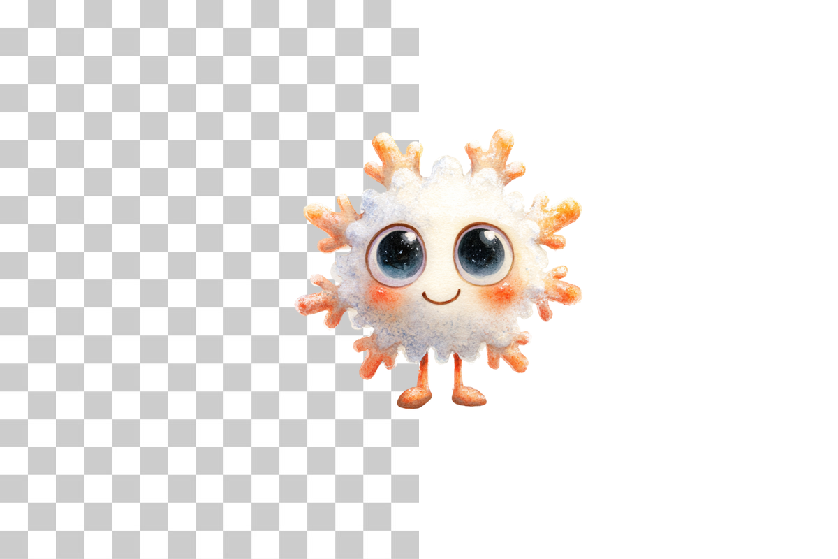 Cute Snowflake Clipart Bundle