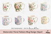 Floral Pattern Mug Wrap Bundle