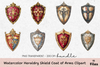 Heraldry Shield Coat of Arms Clipart Bundle