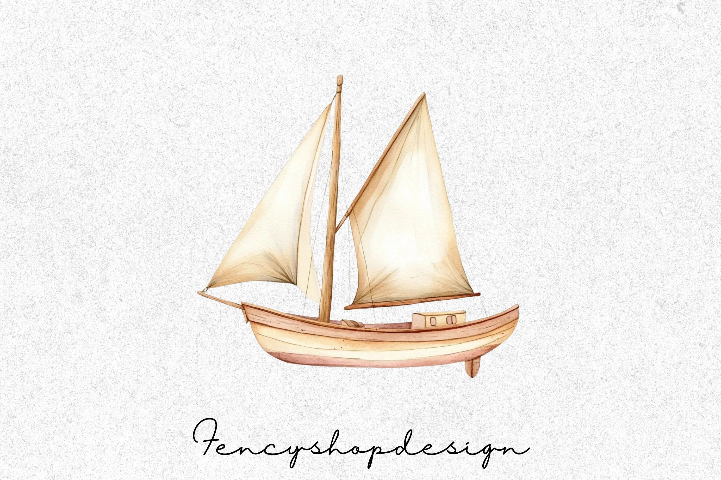 Vintage Sailboat Clipart Bundle