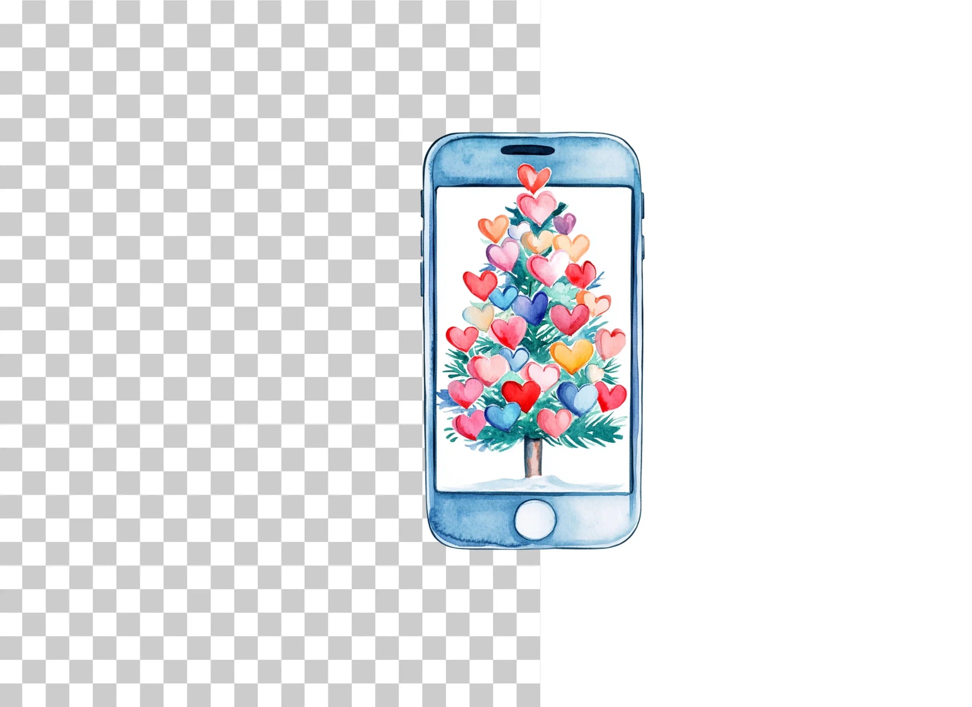 Phone and Tree Clipart Bundle - CraftNest - Digital Crafting and Art