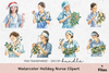 Holiday Nurse Clipart Bundle
