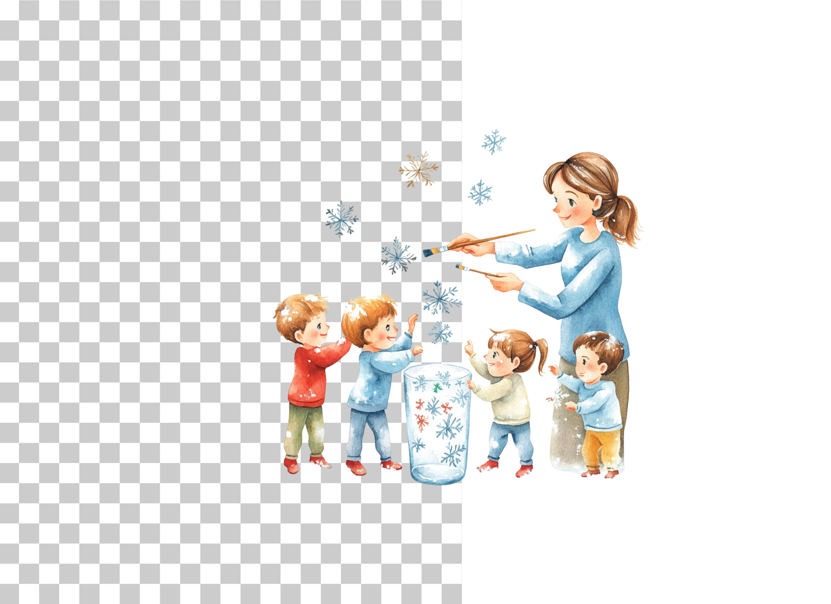 Holiday Family Clipart Bundle