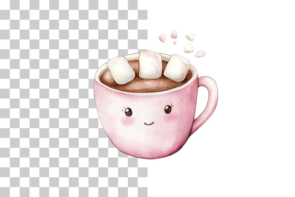Kawaii Tea Cup Clipart Bundle - CraftNest - Digital Crafting and Art