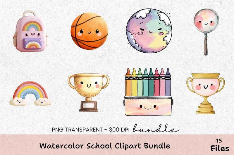 School Clipart Bundle for Creative Projects - CraftNest - Digital Crafting and Art