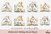 Holiday House Clipart Bundle