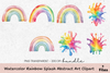 Rainbow Splash Abstract Art Clipart Bundle