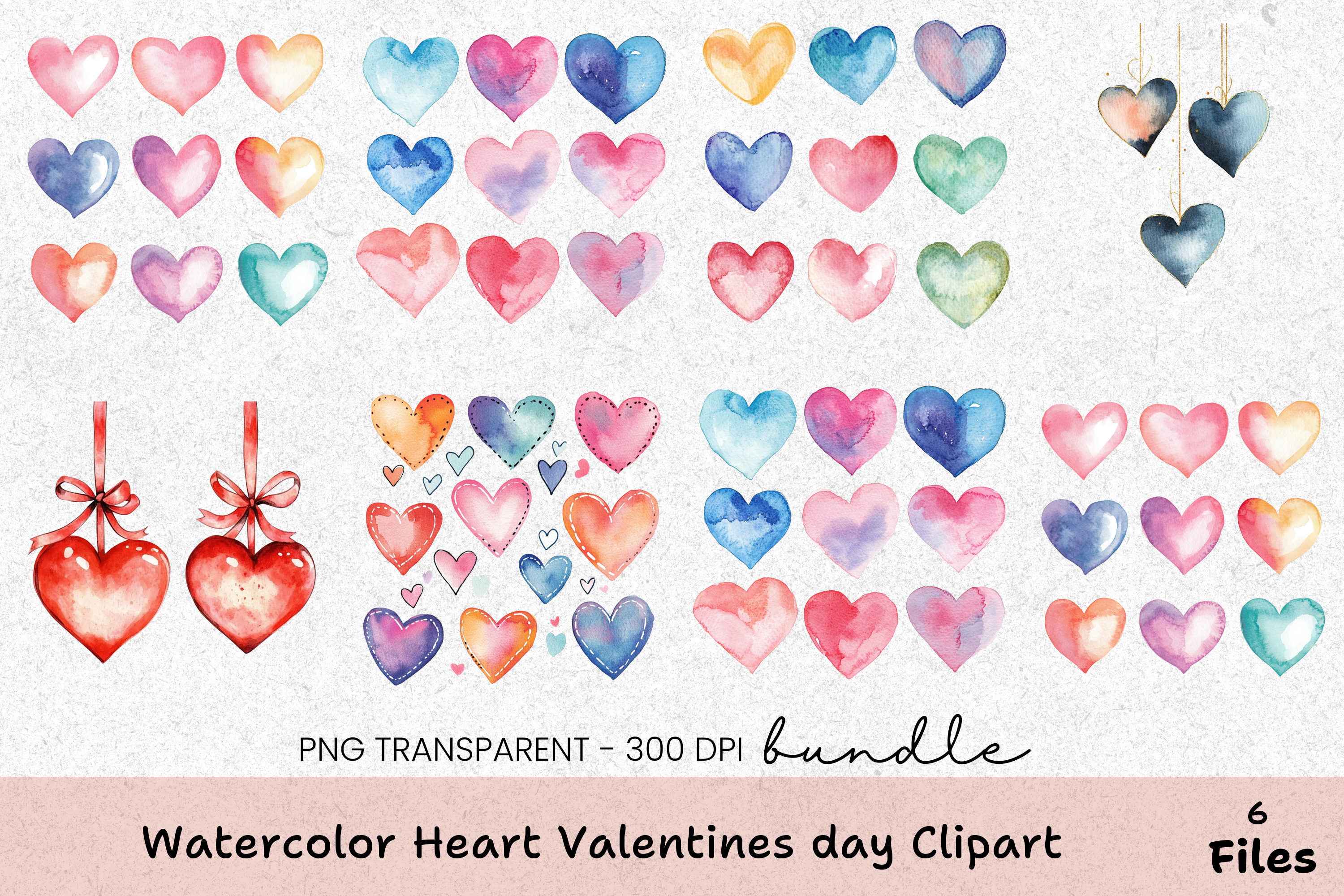 Heart Valentine's Day Clipart Bundle