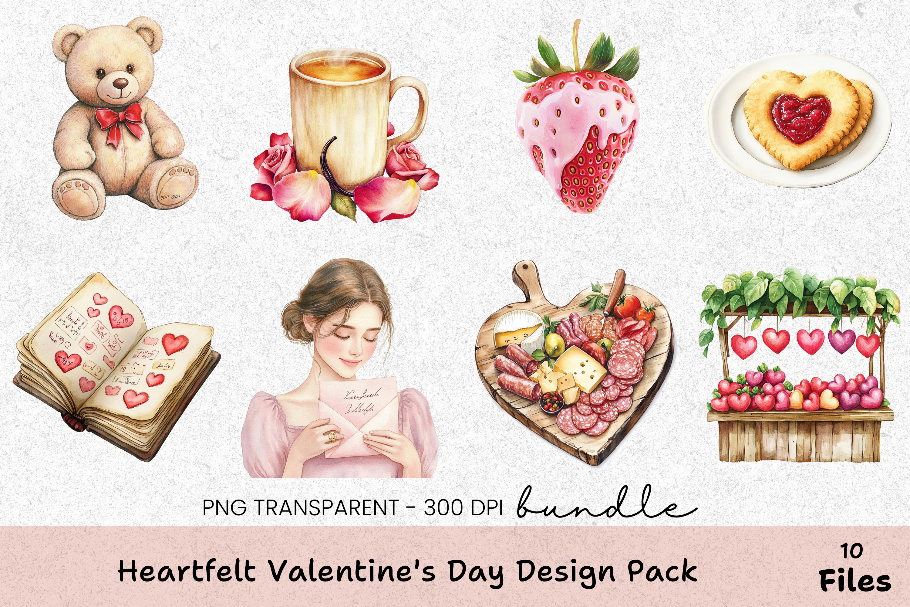 Heartfelt Valentine's Day Clipart Bundle