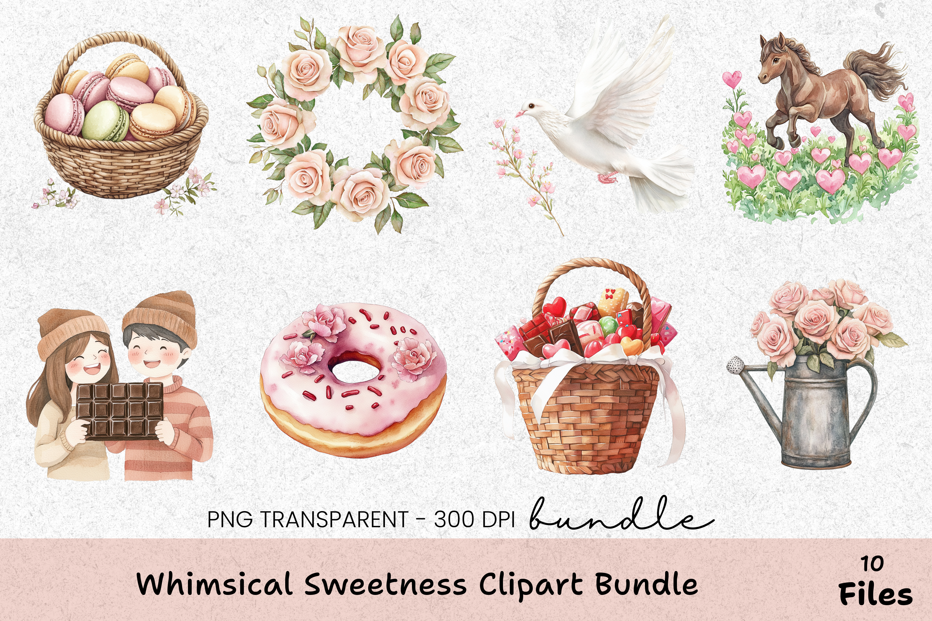 Whimsical Sweetness Clipart Bundle