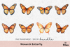 Monarch Butterfly Clipart Bundle