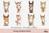 Funny Cartoon Horse Clipart Bundle